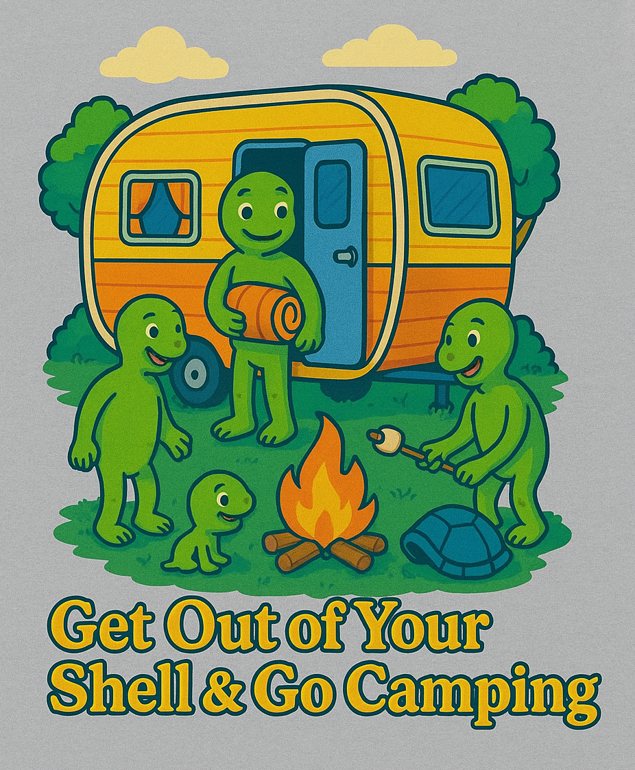 Camping Turtles Sticker